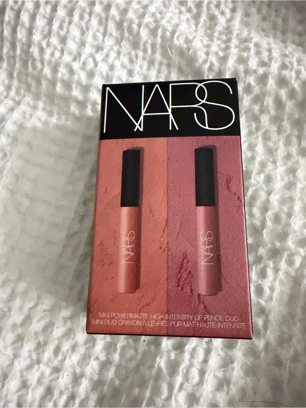 NARS Mini Lip Pencil Duo — Peach & Dusty Rose New